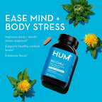 HUM Big Chill Rhodiola Rosea – Suplemento adaptógeno para la calma y la concentración, 30 cápsulas veganas