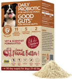 Good Guts Probiotics for Dogs – Probiótico en Polvo para Perros Medianos, 6B UFC, Enzimas y Prebióticos