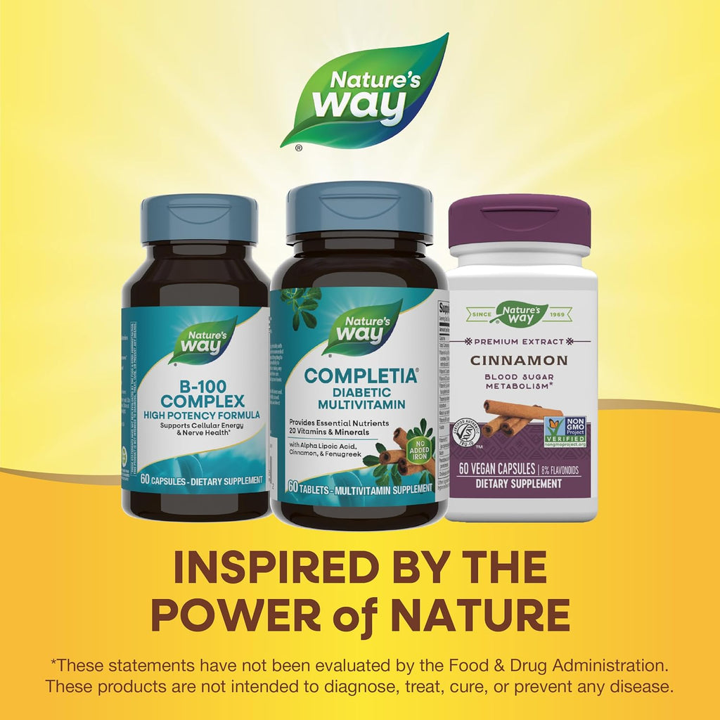 Nature's Way Completia Multivitamínico para Diabéticos - 60 Comprimidos