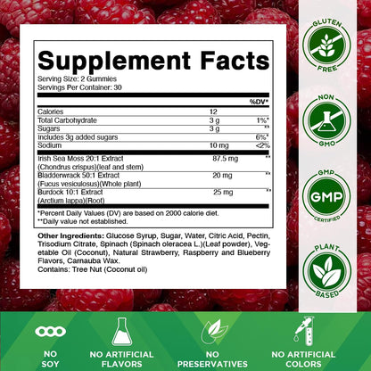 Vitamatic Irish Sea Moss Gummies con – Aquellos que tienen dificultades para tragar cápsulas o comprimidos. – Image 2