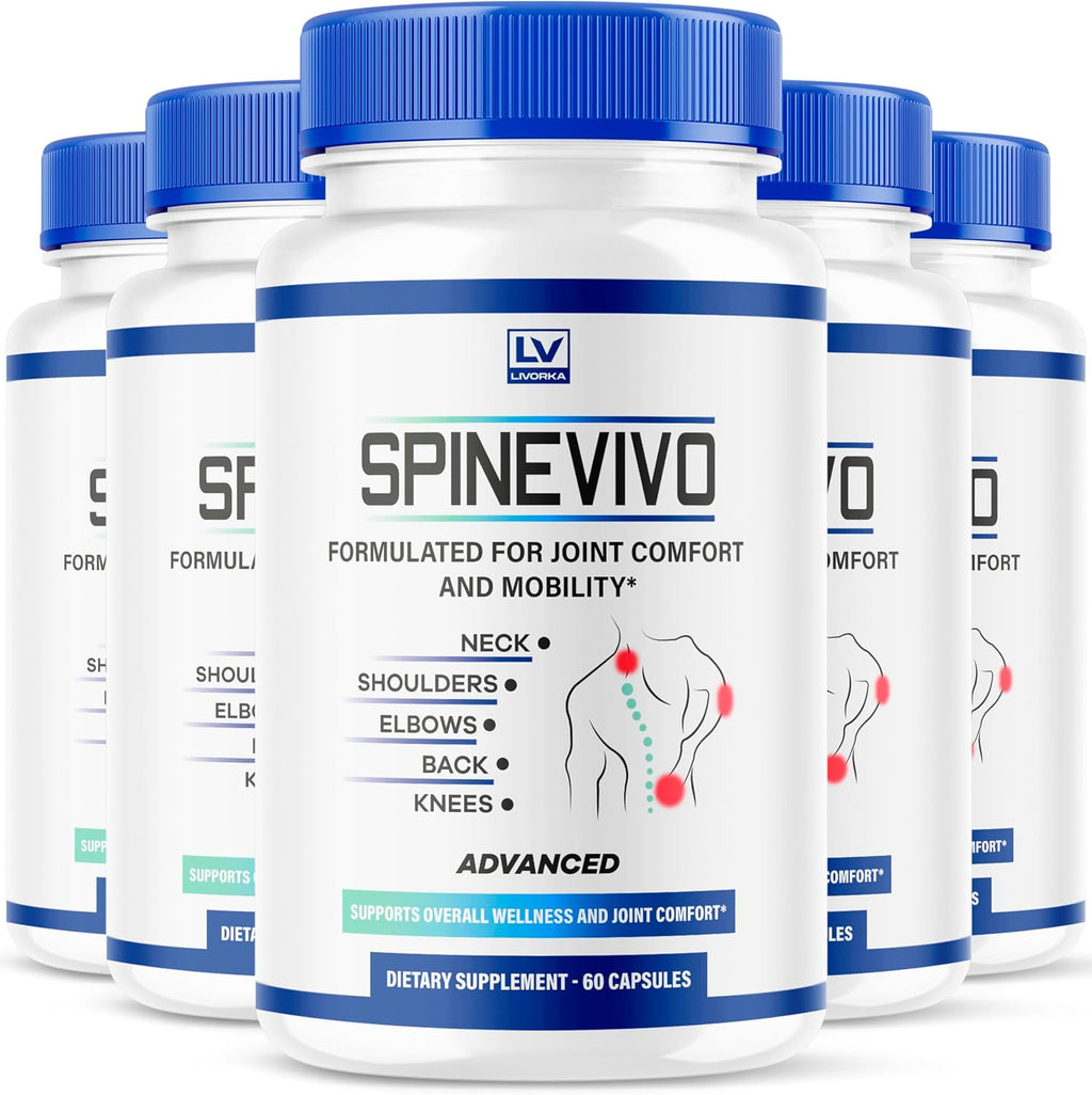 Spine Vivo Plus Cápsulas – Suplemento para la Columna, 300 Cápsulas (Pack de 5)