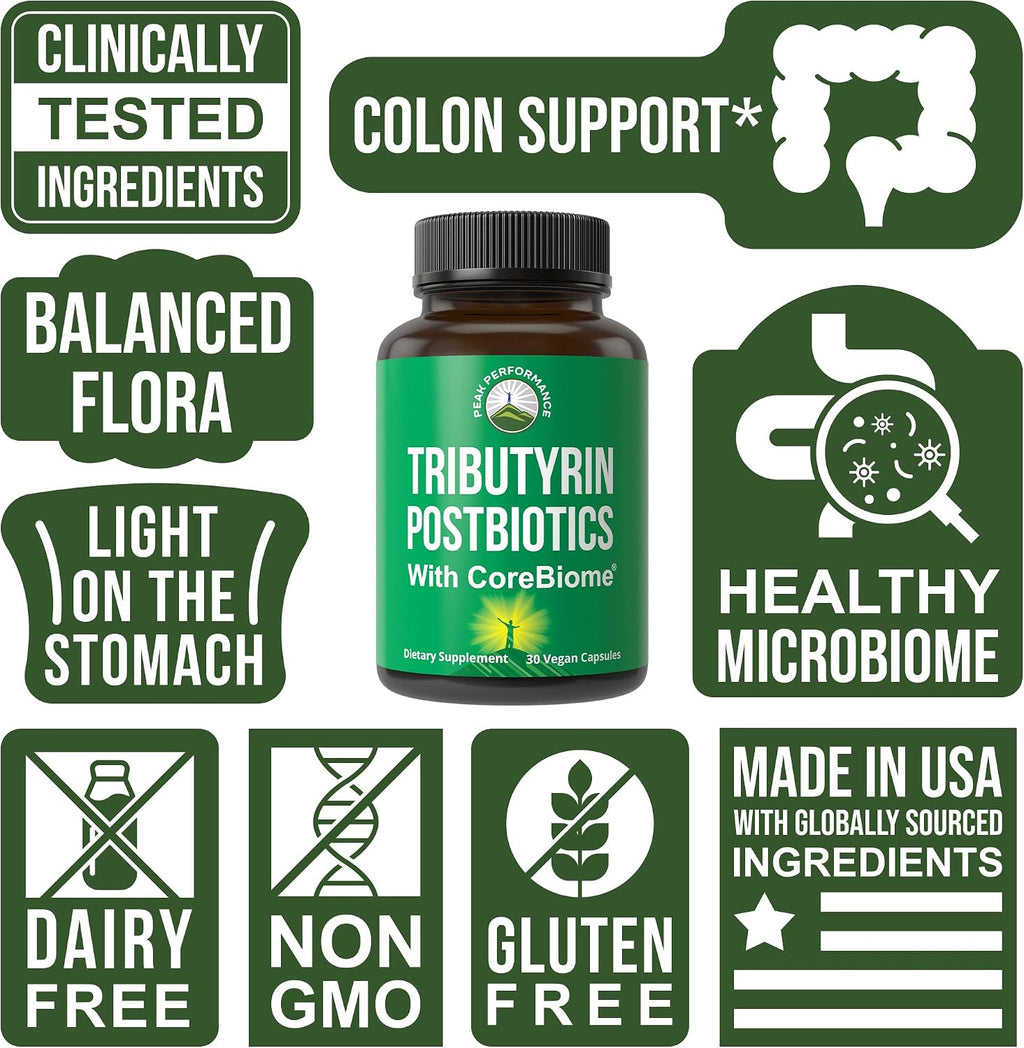 CoreBiome Tributirina Postbiótico – Salud Digestiva y Microbioma