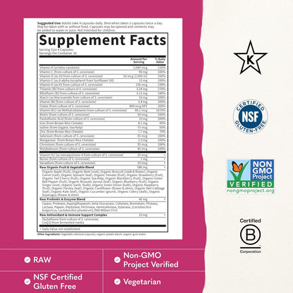 Garden of Life Vitamin Code Multivitamínico – Salud cardiovascular: El folato contribuye al metabolismo normal de – Image 3