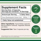 Double Wood Supplements Cissus Quadrangularis Super Extract, 150 Cápsulas (1000mg)