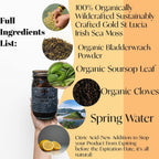 GET WAVY ORGANICS Gel de Musgo Marino Irlandés con Bladderwrack, Soursop y Clavo