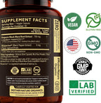 MNO Black Maca Root 50:1 750mg – Maca Negra Peruana Orgánica, 60 Cápsulas Veganas
