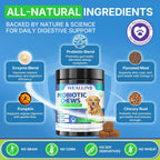 Probióticos para Perros WEALLIN - 200 Masticables para Salud Digestiva y Piel