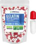 XPRS Nutra Cápsulas Vacías Tamaño 1 - 500 uds. Gelatina Bovina (Rojo/Blanco)