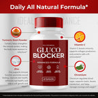 Gluco Blocker Cápsulas, Suplemento General de Salud - Máxima Potencia, Fórmula Natural (60 Cápsulas)