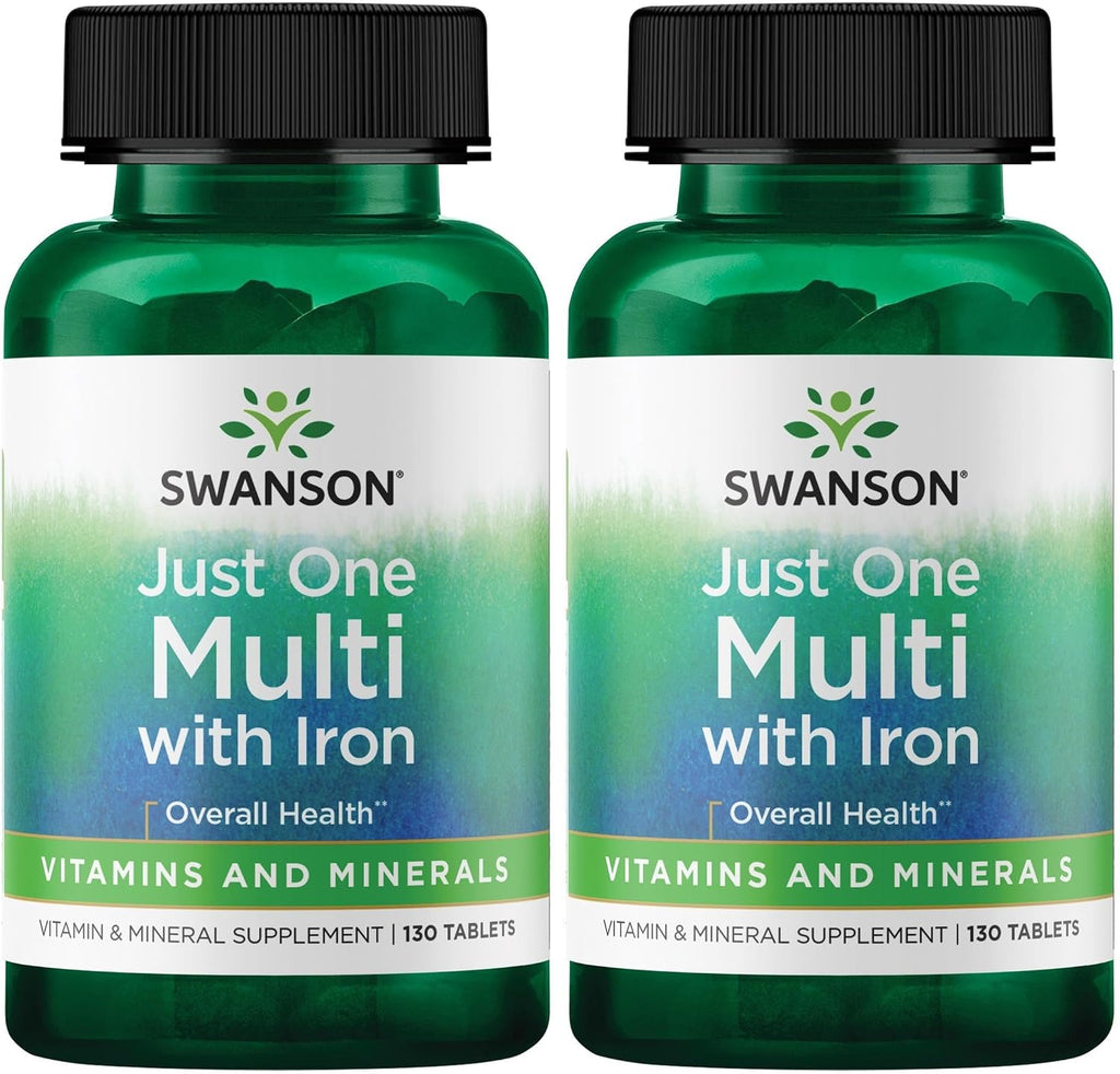 Swanson Century Formula Multivitamin with Iron, 130 Tablets