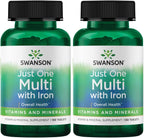 Swanson Century Formula Multivitamin con Hierro 130 Comprimidos (2 Paquetes)