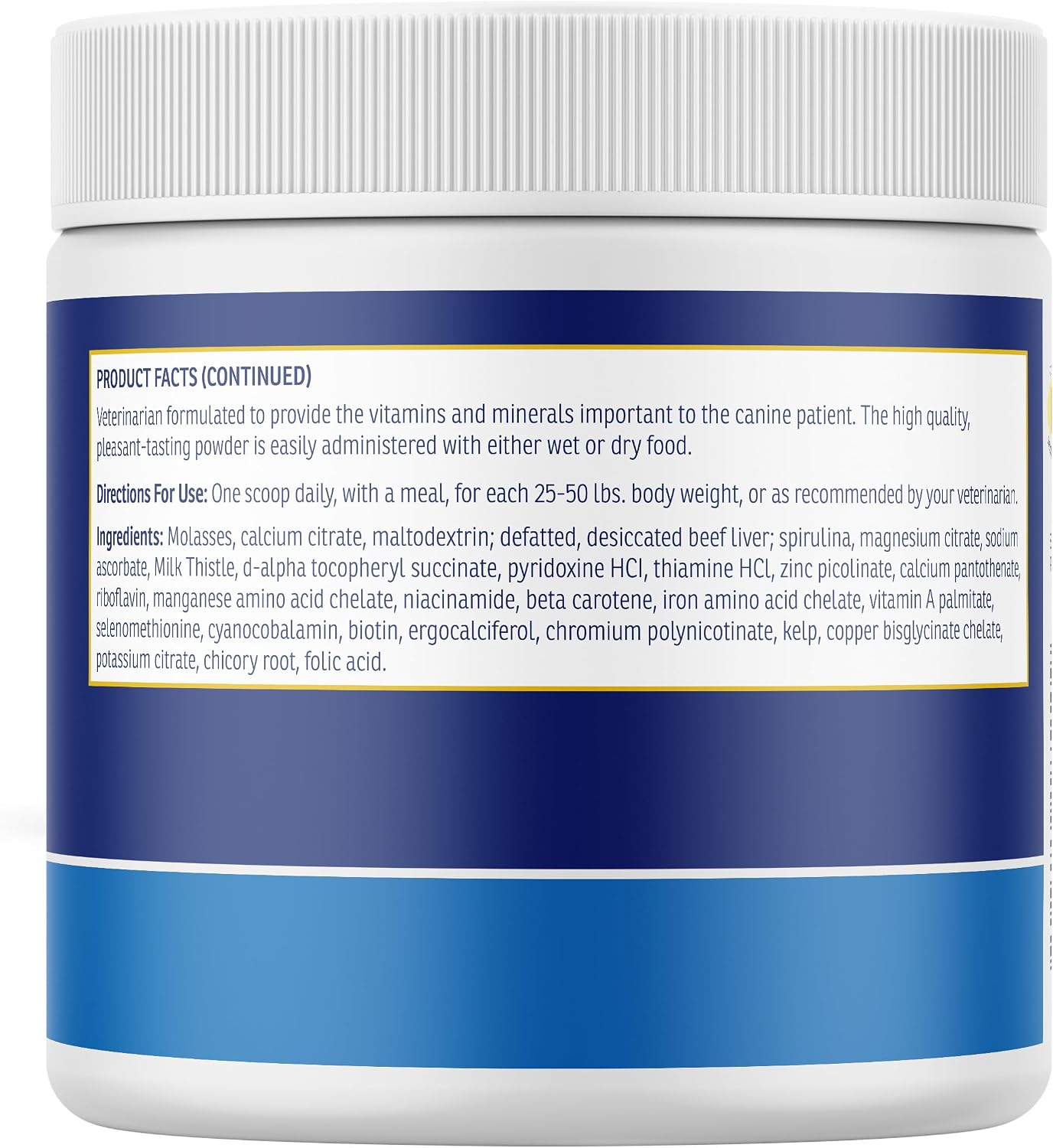 Rx Vitamins Essentials for Dogs - Multivitamínico y Minerales para Perros - con Spirulina Azul, Algas Kelp y Cardo Mariano - Polvo Completo de Vitaminas y Minerales - 227 g (8 oz)