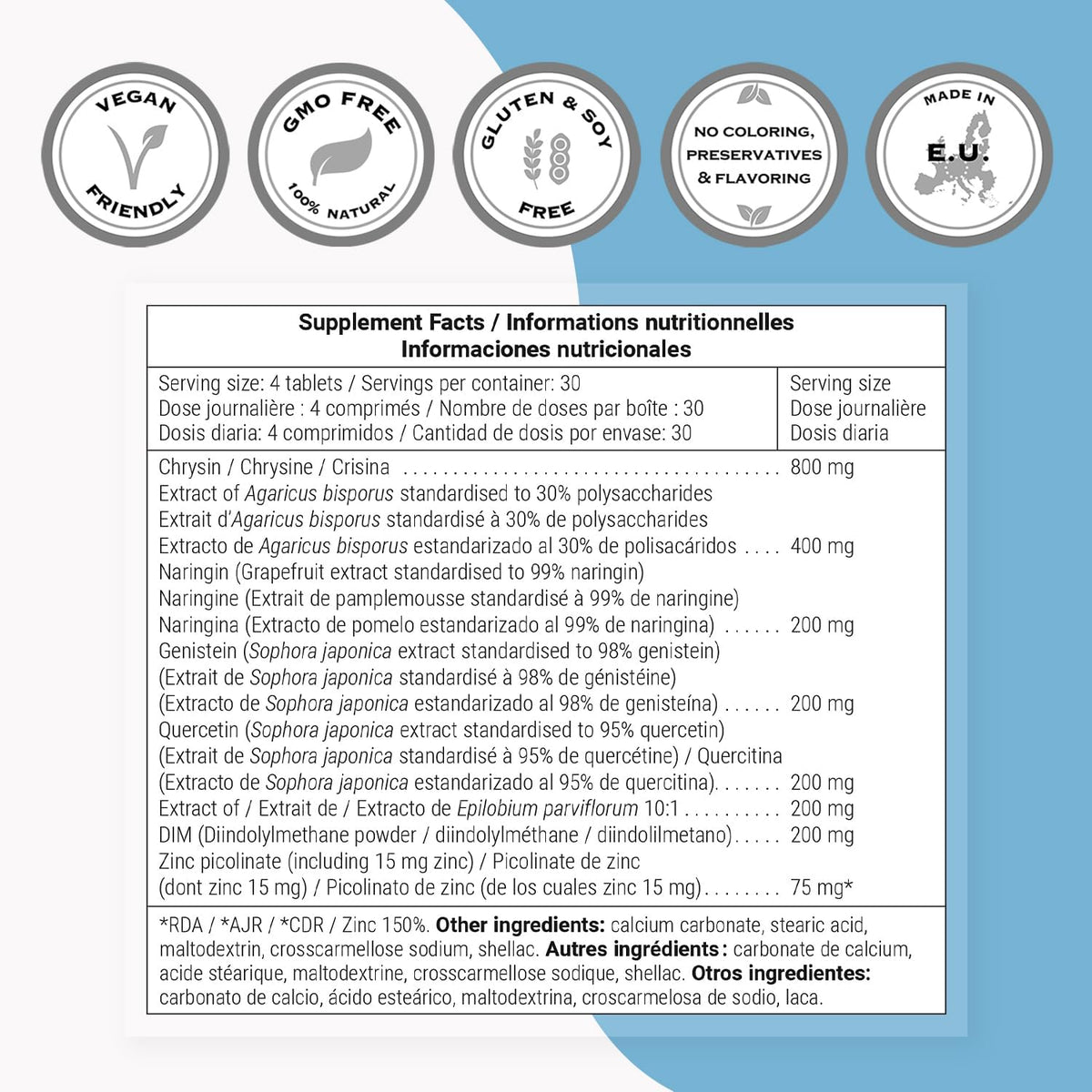 Supersmart - Natural Anti Aromatase Support – Naringin : antioxidante de los cítricos que favorece la actividad – Image 4