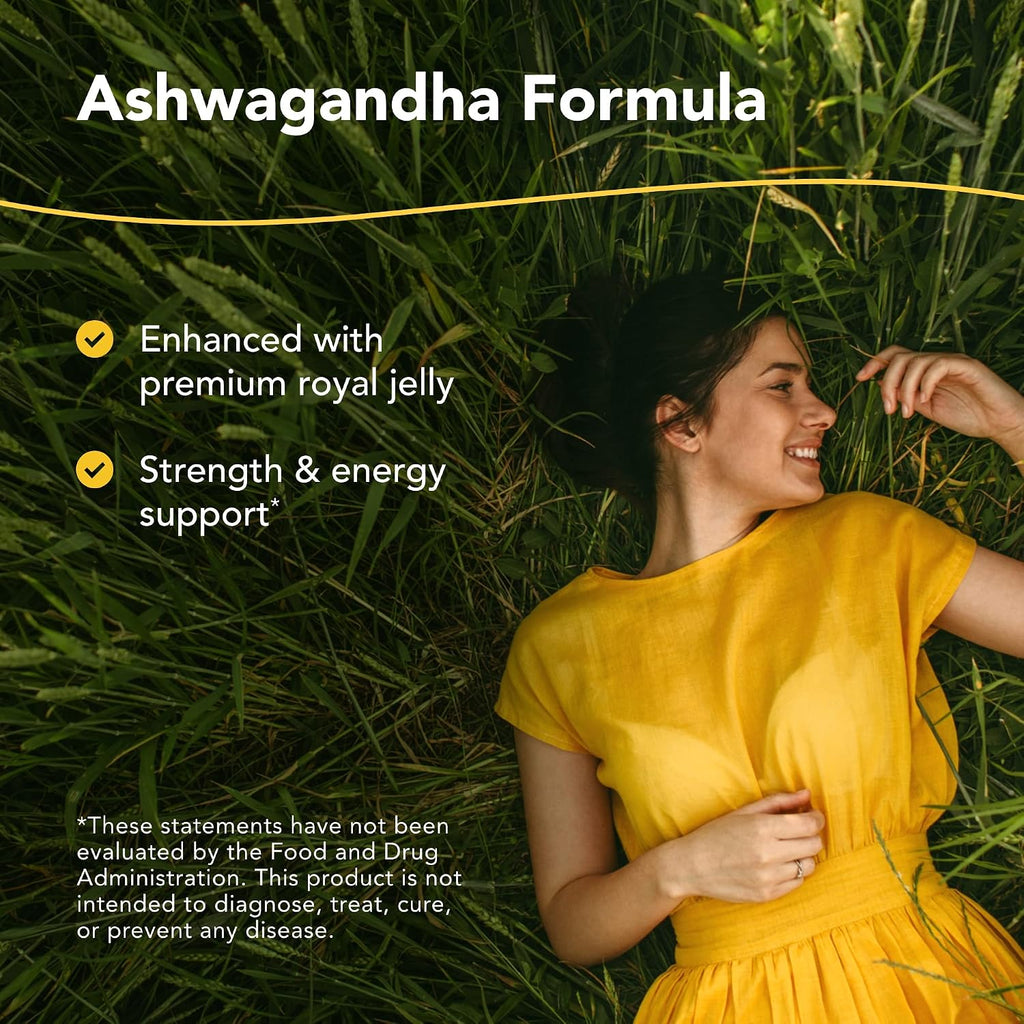 Ashwagandha con Jalea Real – 60 Cápsulas – Suplemento de Energía y Vitalidad