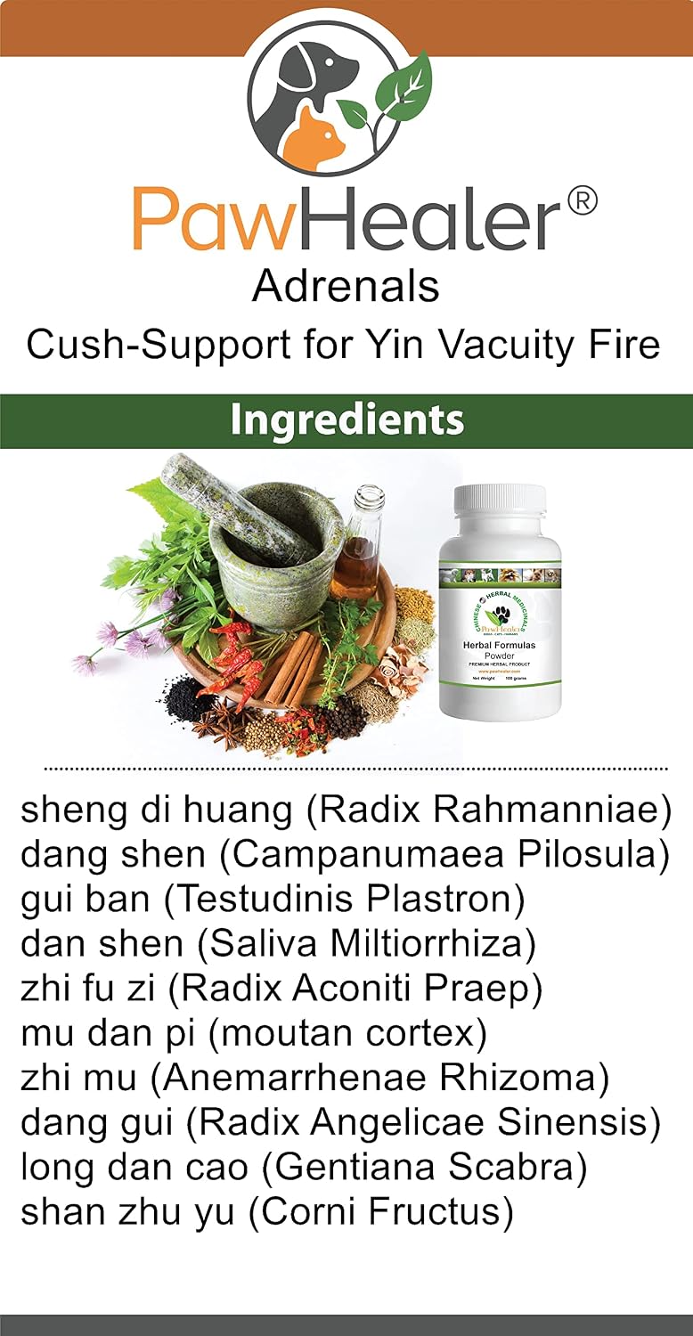 PawHealer Adrenals Cush-Support - Suplemento Herbal para Perros