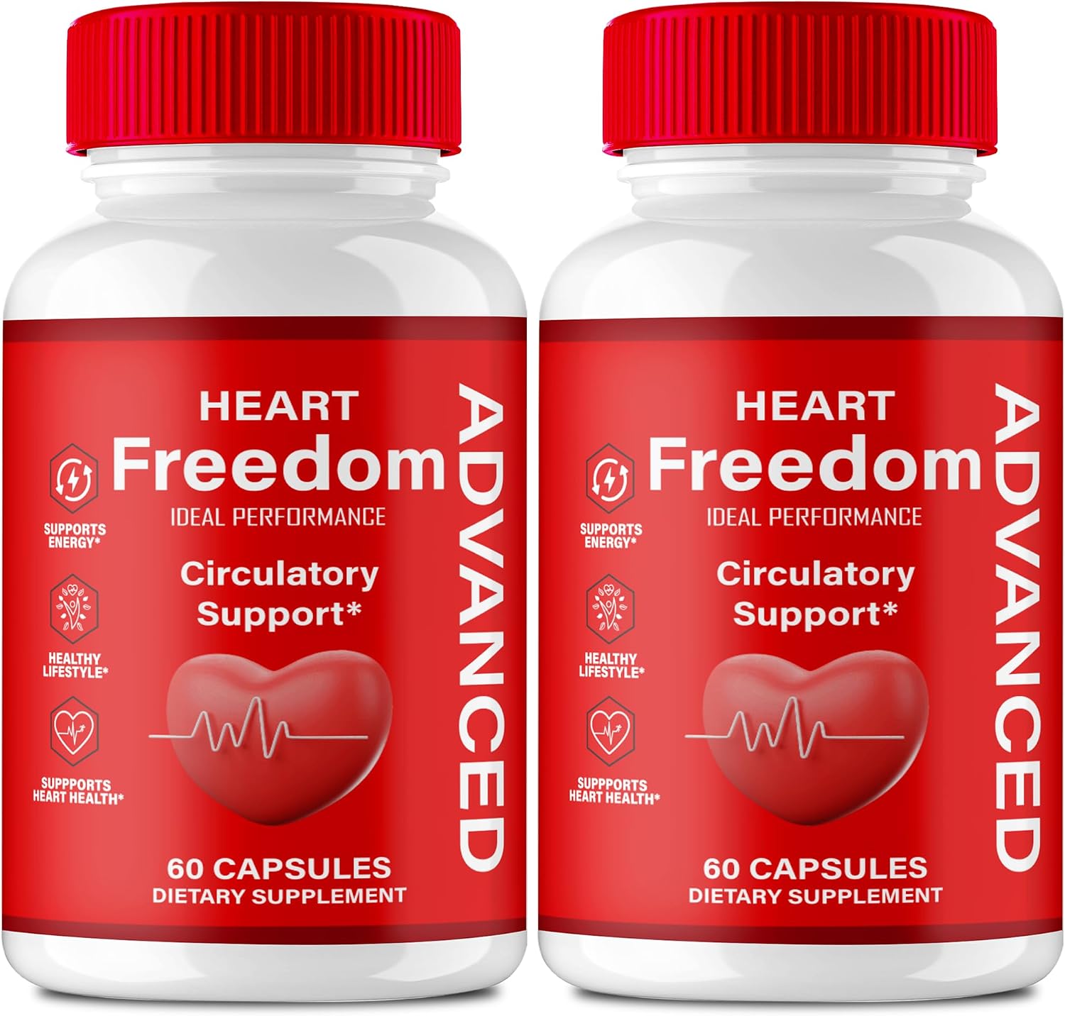 Heart Freedom Cápsulas – Apoyo a la Circulación y Energía – 2 Pack