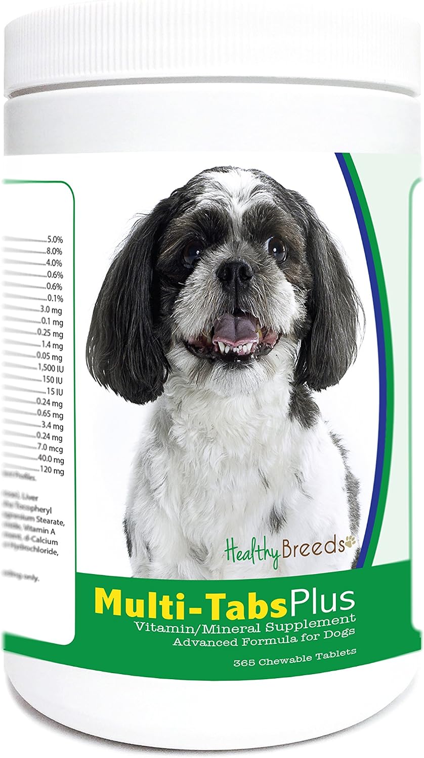 Healthy Breeds Shih-Poo Multi-Tabs Plus Comprimidos Masticables 365 Unidades