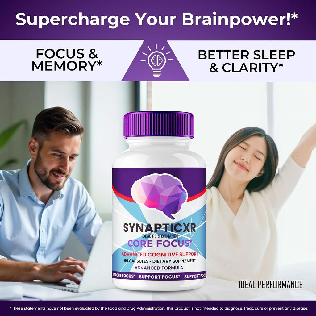 Synaptic XR Cápsulas - Suplemento para la Salud Nerviosa, Fórmula Avanzada de Máxima Potencia (3 Envases)