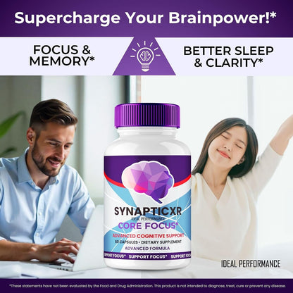 Synaptic XR Supplement Capsules - SynapticXR Pills - Nerve Health Support Advanced Formula - Maximum Strength - (2 Pack) – Image 5