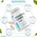 Teaveli Pharma GABA 250mg - Suplemento de GABA de Alta Absorción - 60 Cápsulas