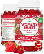 Lunakai Gominolas Multivitamínicas para Mujeres - 16 Nutrientes Esenciales - 60 Unidades