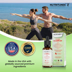 Complejo B Líquido de Alta Potencia – Gotas Completas de Vitaminas B – Sabor Fresa, Sin Azúcar, No GMO – 60 Porciones (60 ml)