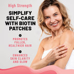 TOLEVITA Parches de Biotina - 36 Parches | 7.5 mg de Biotina con Vitaminas y Minerales Esenciales | Para el Mantenimiento del Cabello, Piel y Uñas