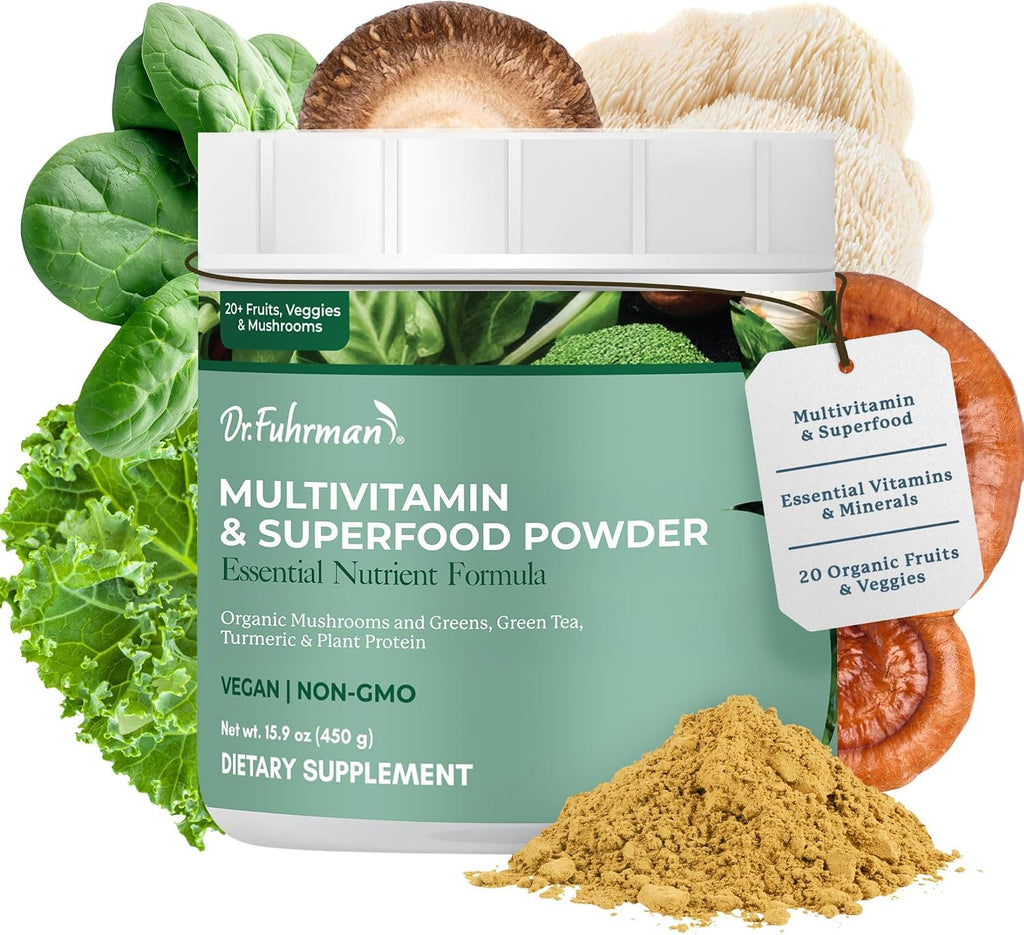 Dr. Fuhrman Complete Greens: Polvo de Verduras Ecológicas con Superalimentos, Vitaminas y Minerales