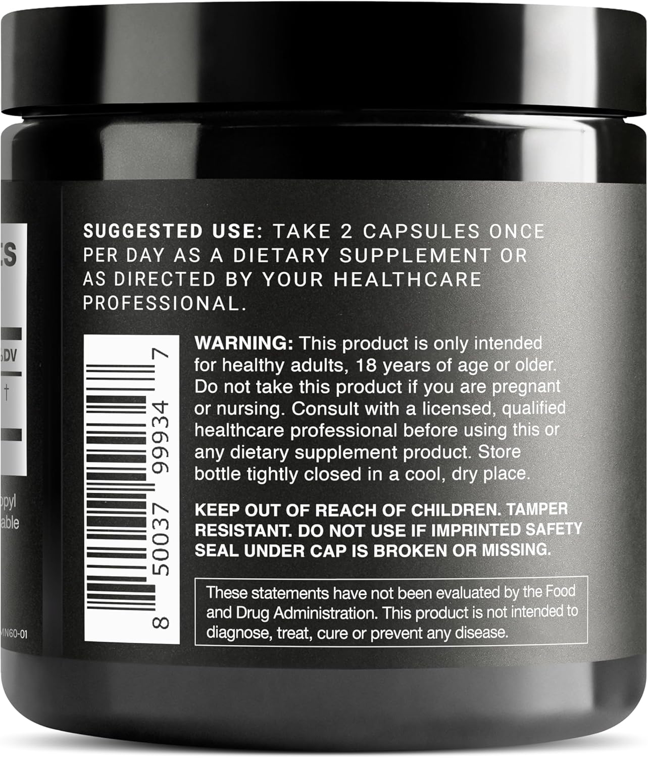 Toniiq NMN Supplement 1200mg - 60 Cápsulas de Nicotinamida Mononucleótido Puro al 98%