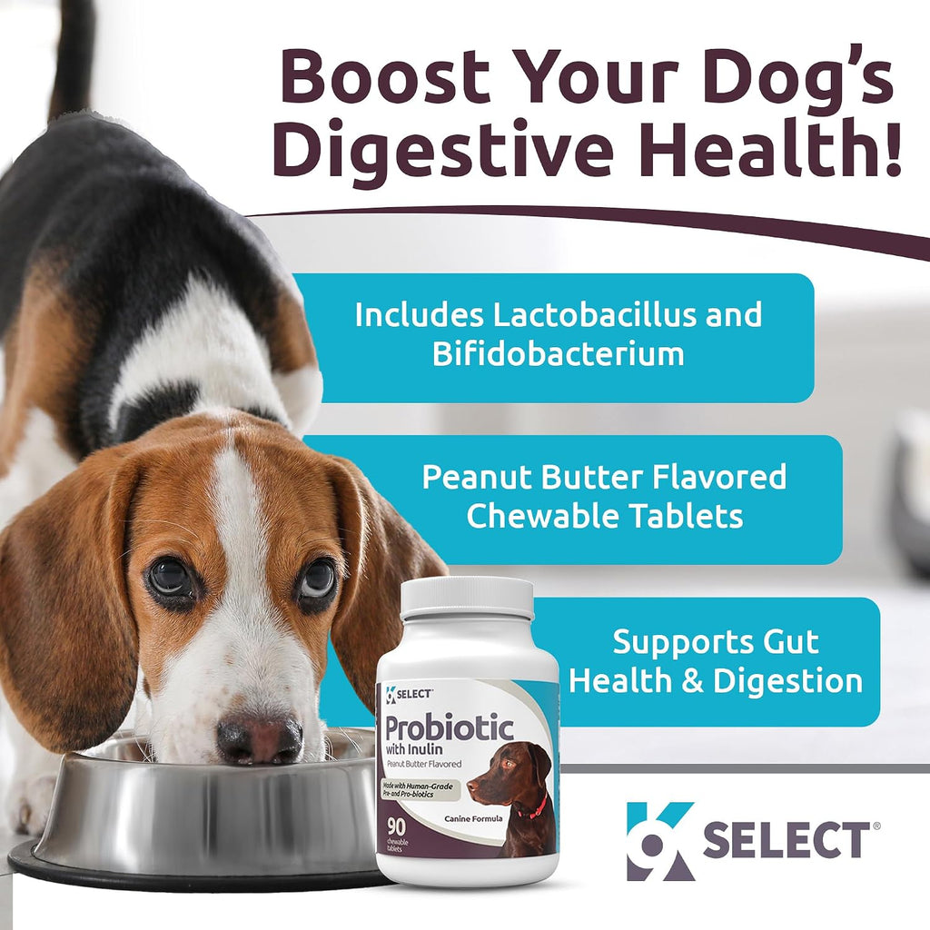 K9 Select Probióticos para Perros con Inulina – 90 Comprimidos