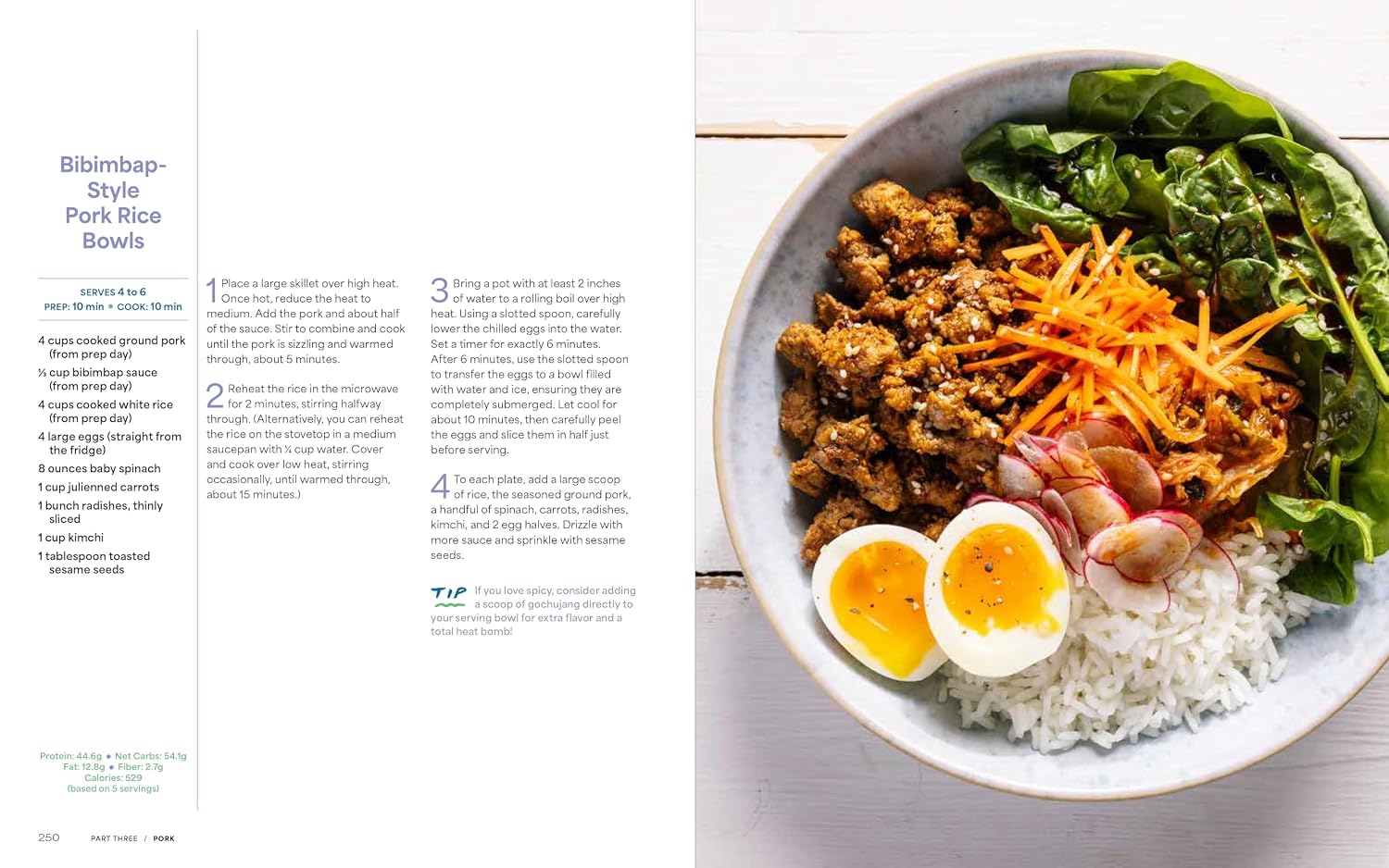 El plan de preparación de comidas con proteínas: 30 planes semanales + 180 recetas para comer mejor, estresarse menos y ahorrar dinero (repleto de fibra y más de 35 g de proteína por porción)