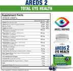 NEW AGE AREDS 2 Eye Vitamin - Luteína, Zeaxantina, Arándano, Semilla de Uva y Eufrasia - 120 Cápsulas