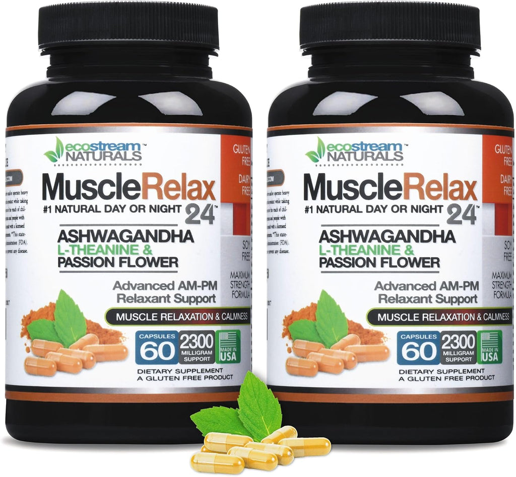 3 Pack, Original Muscle Relaxant 24/7 Día/Noche Máxima Potencia con Magnesio