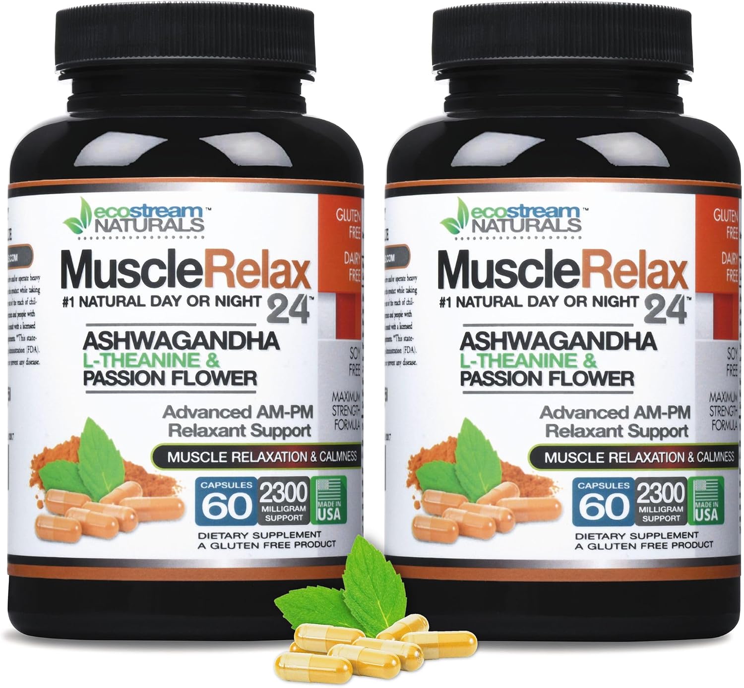 3 Pack, Original Muscle Relaxant 24/7 Día/Noche Máxima Potencia con Magnesio