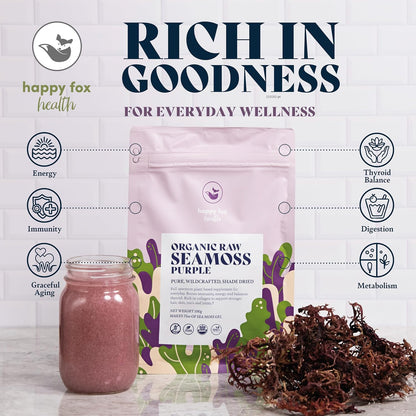 Alga Marina Púrpura Orgánica Cruda (Musgo – Favorecer la salud digestiva gracias a su contenido en fibra natural. – Image 2