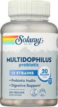 Solaray Multidophilus 12, 100 Cápsulas Vegetarianas