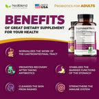 healblend Probiotic – 120 Cápsulas Veganas para Salud Digestiva e Inmunidad