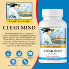 Kan Herbs Company Clear Mind Formula – Mezcla de hierbas tradicional china para la claridad cognitiva y el apoyo espiritual, 60 comprimidos