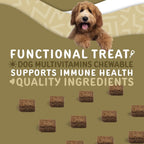 waggedy Daily Essentials Adult Soft Chews - Multivitamínico para Perros (120 Chews Blandos)