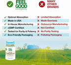 FeelGood Superfoods Calostro Bovino en Cápsulas - 2000 mg por Dosis - Salud Intestinal e Inmunidad - 60 Cápsulas