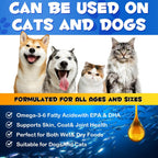 Omega-3 Aceite de Pescado para Perros - 120 Cápsulas Blandas con EPA y DHA