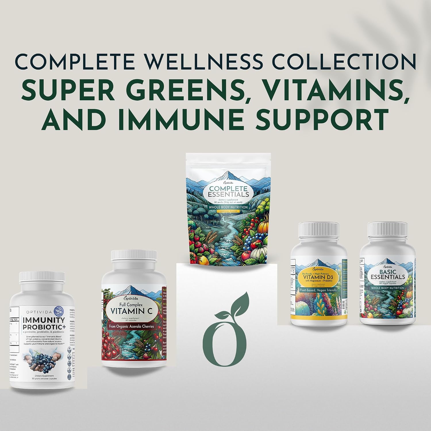 OPTIVIDA Multivitamínico Orgánico de Alimentos Integrales para Hombres y Mujeres (1 Mes) con Probióticos y Mezcla Antioxidante | Sin OGM