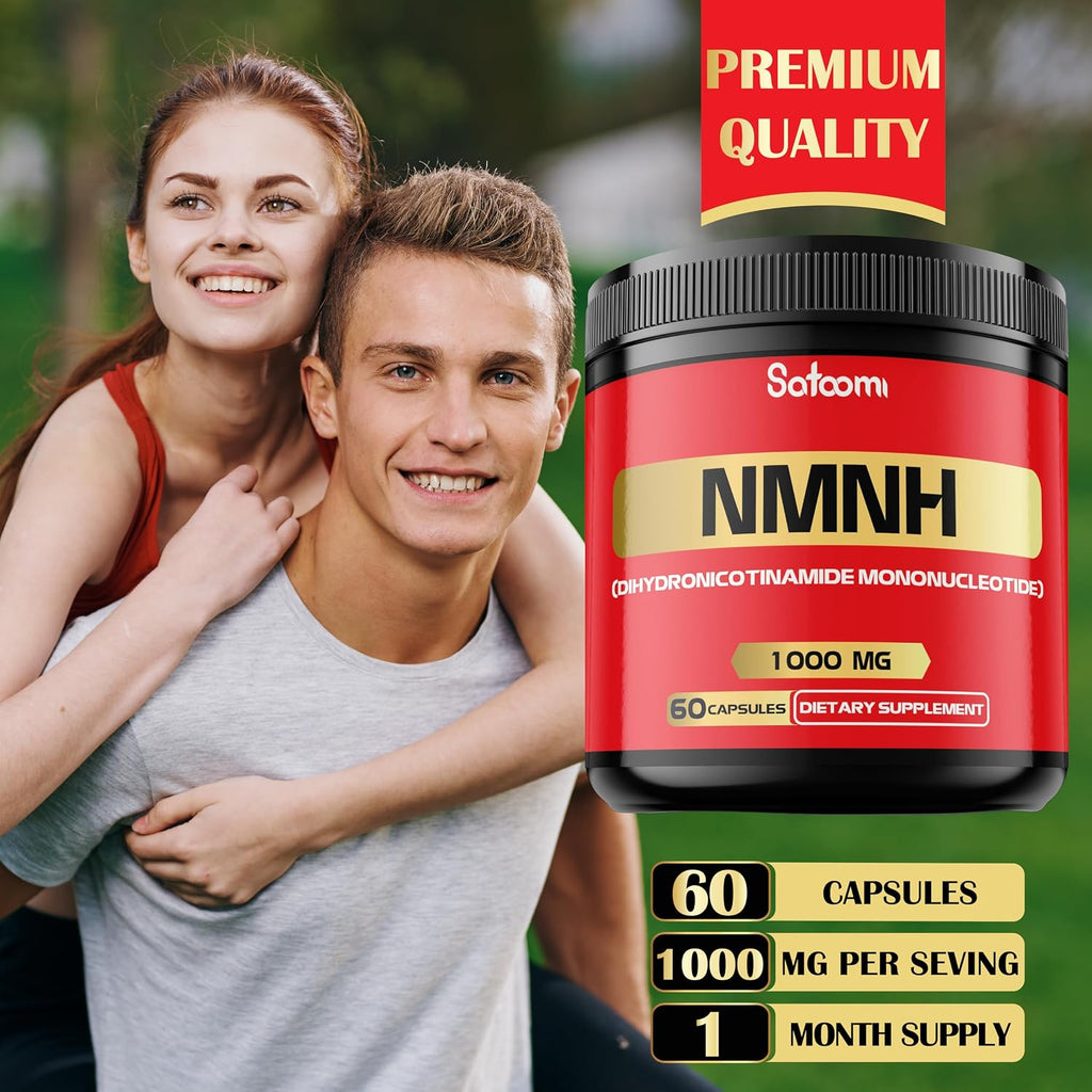 NMNH (Dihydronicotinamide Mononucleotide) - 1000mg por dosis - Suplemento NAD+ - 60 Cápsulas - 30 Días