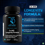 Global Natural Healing Supplements Ca-AKG Alfa-cetoglutarato de Calcio, 1000 mg, 60 Cápsulas Veganas