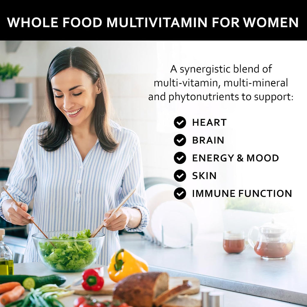 Multivitamínico y Mineral Whole Food Natural Four-a-Day para Mujeres - 120 Cápsulas