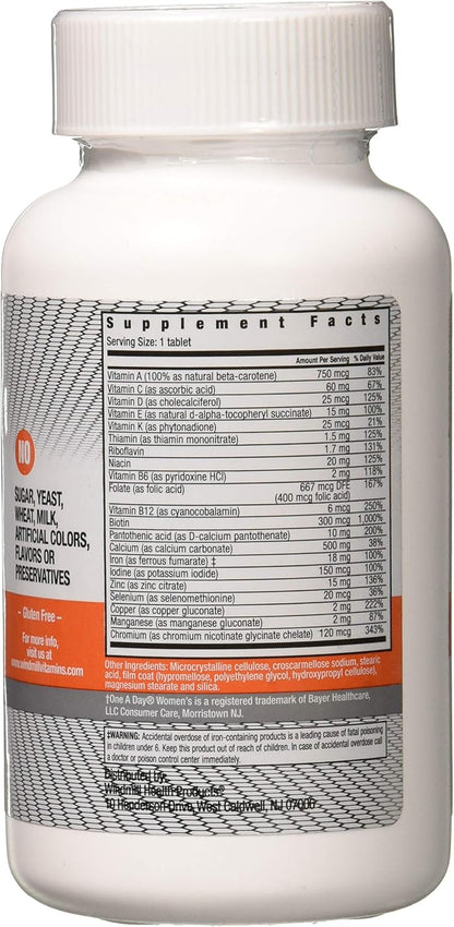 Daily Vitamin TB para Mujeres - 100 – Vitaminas antioxidantes: Las vitaminas A, C y E contribuyen a proteger las – Image 2