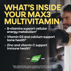 Nature's Way Alive! Men's Max3 Multivitamínico Diario de Alta Potencia para Hombres, 90 Comprimidos