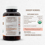 Secrets of the Tribe Sheep Sorrel 120 Cápsulas - Orgánico USDA, Salud Digestiva