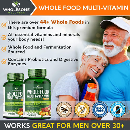 Wholesome Wellness Multivitamínico Completo para Hombres - 120 Comprimidos – Image 5
