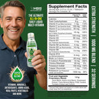 MBS Biotechnology Multivitamínico Líquido para Adultos – Complejo Diario con Superalimentos, CoQ10, Complejo B, Cúrcuma y PQQ – Sabor Berry, 500 ml